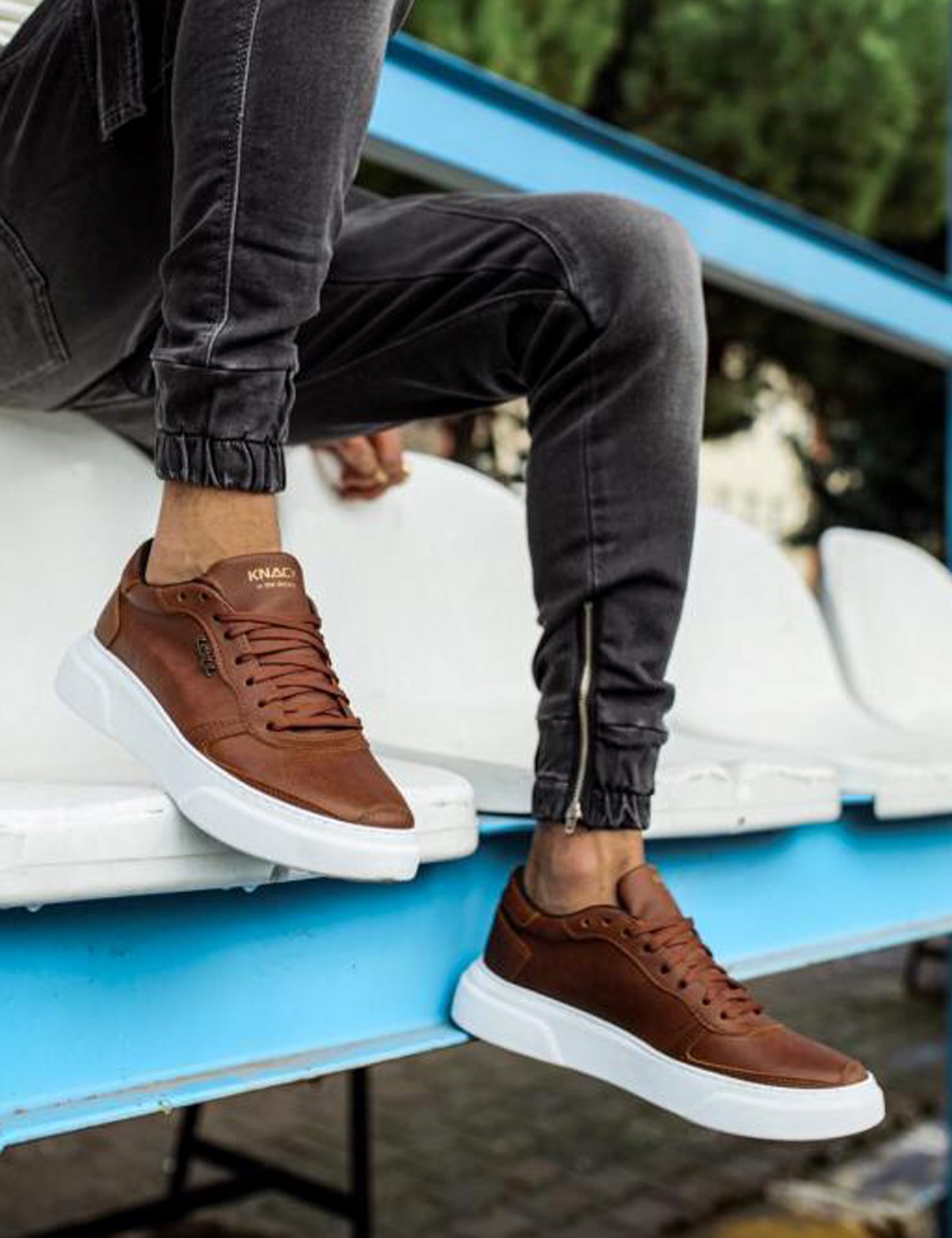 Ανδρικά κάμελ Casual Sneakers δίσολα 2222020 φωτογραφία